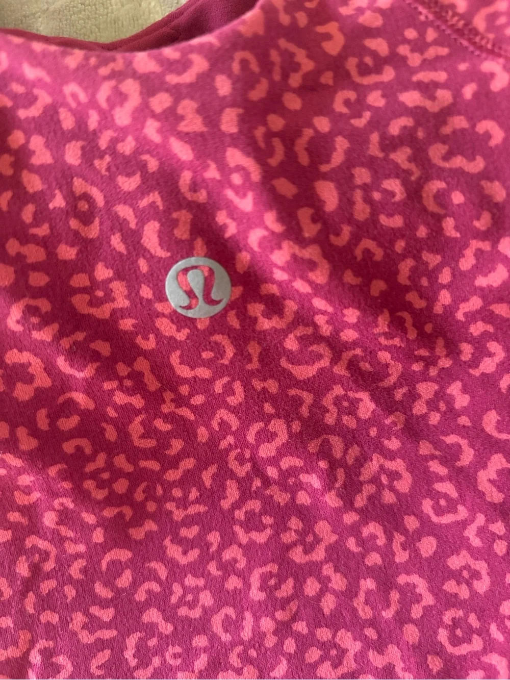 Lululemon floral cheetah print align tank top cropped, clothes